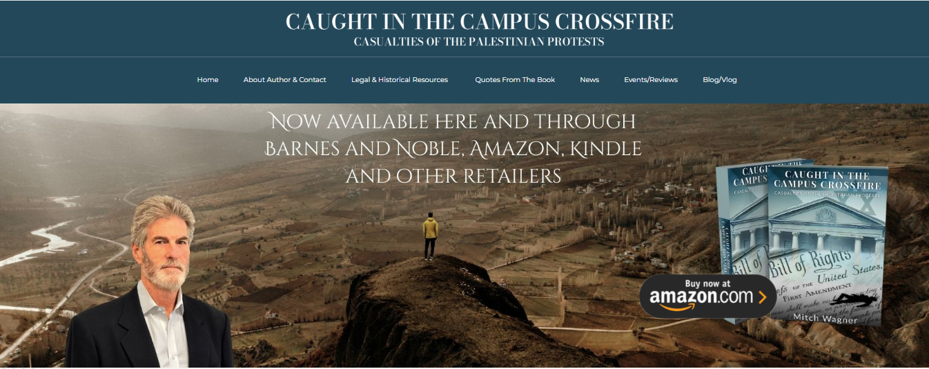 Case Study – Author Website for Caught in the Campus Crossfire