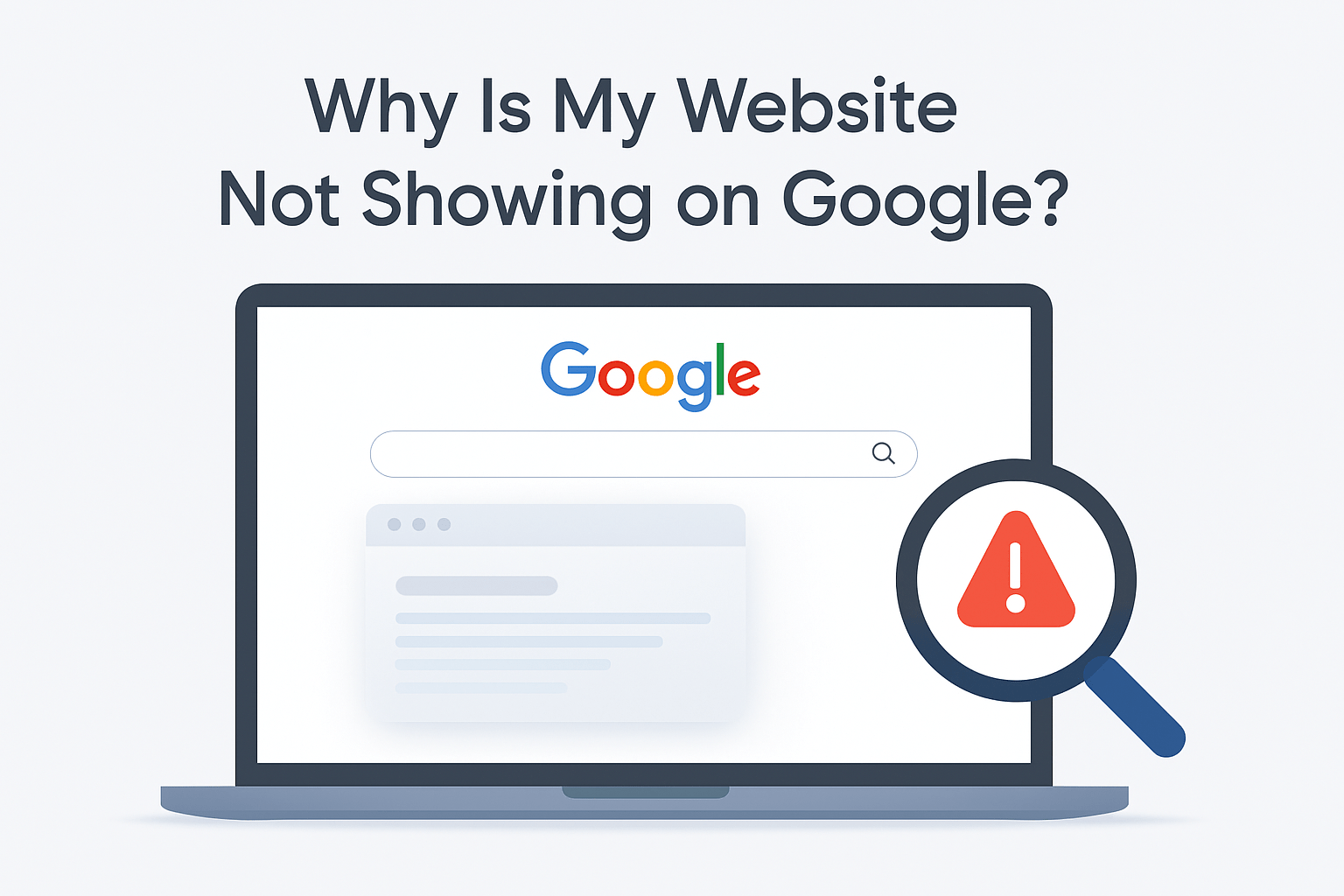 Why Is My Website Not Showing on Google