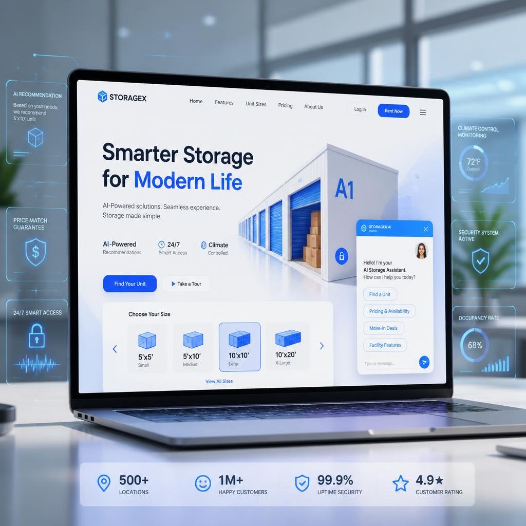 Self Storage Website Design