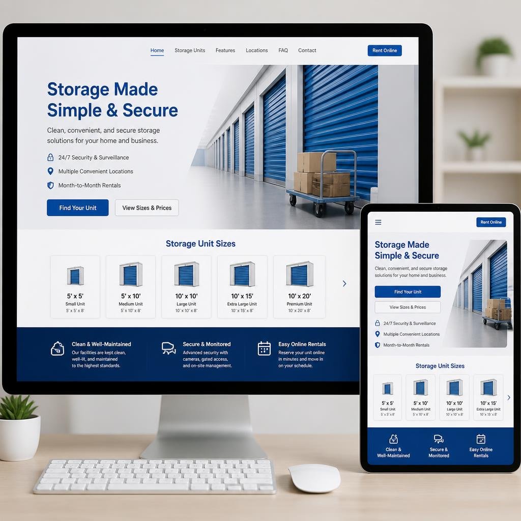 Self Storage Website Navigation Best Practices for Better Conversions