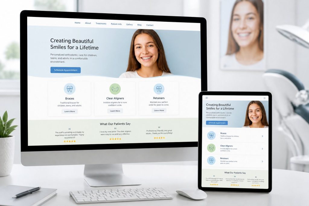 Custom Website Design for Orthodontists