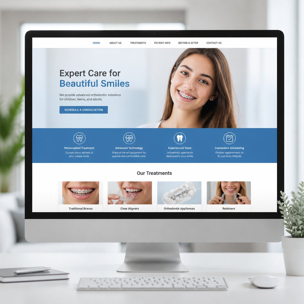 Custom Website Design for Orthodontists