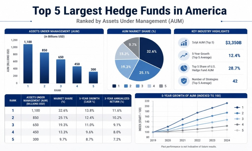 Top 5 Largest Hedge Funds in America